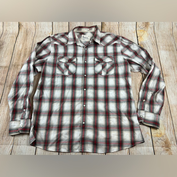 Mens American Eagle Outfitters Vintage Fit Plaid Button Shirt size XL - Picture 1 of 5